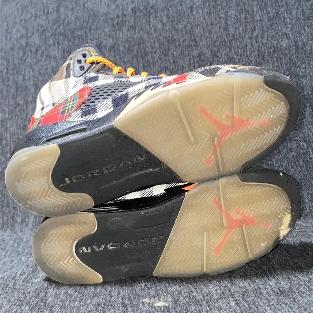 Air Jordan 5 Retro TD Plaid‎ Orange Laces Kids